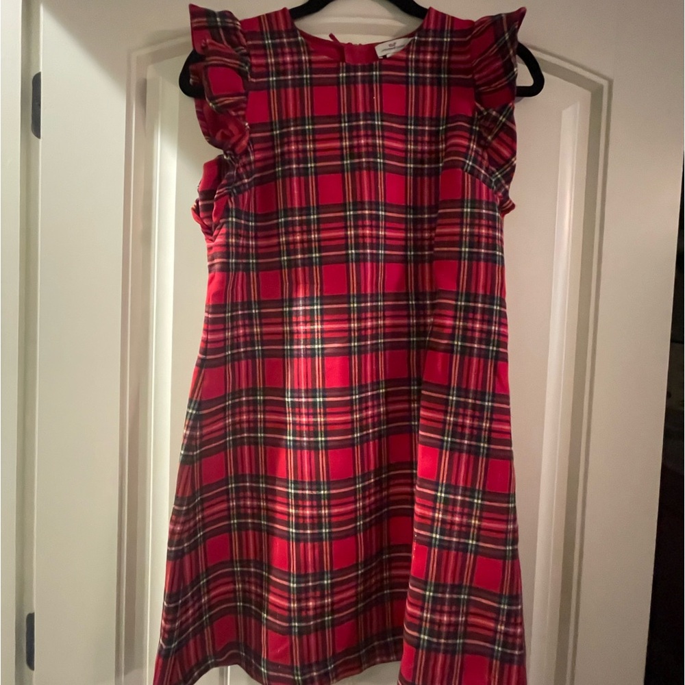 Vineyard vines red plaid dress